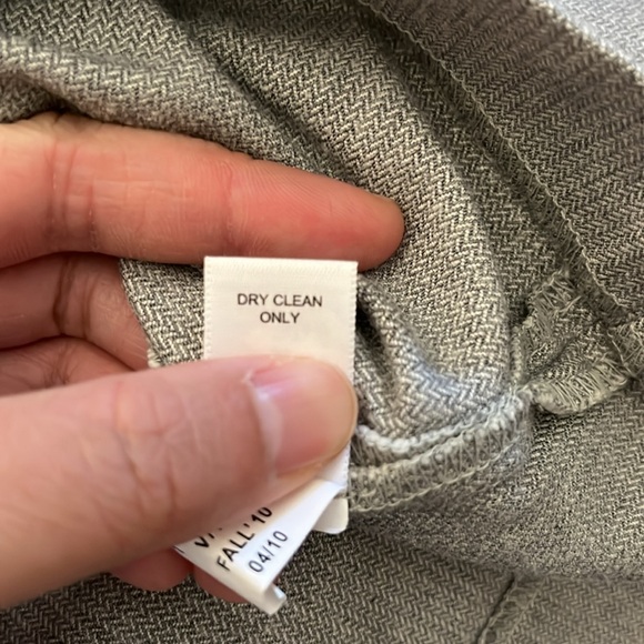 Banana Republic Gray Herringbone Pencil Skirt Pockets 2 - Picture 10 of 11